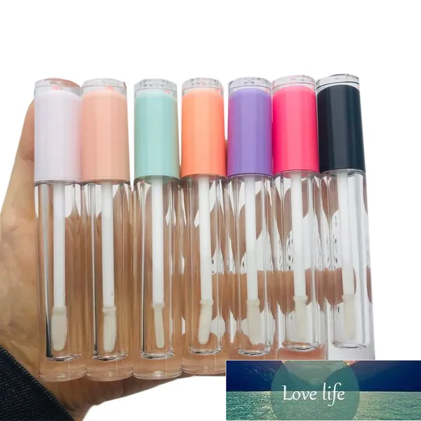 50 stks 5 ml lege lip glanzend buizen mix kleur cap lipgloss tube fles hervulbare lippenbalsem lipstic make-up tools