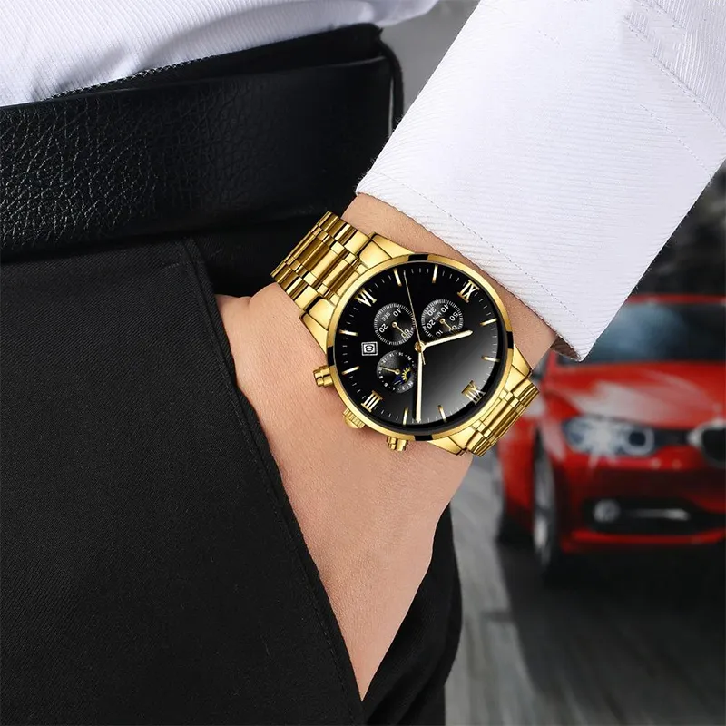 CWP -män tittar på Military Army Quartz Wristwatch Mens Top Brand Luxury Relogio Masculino Sun Moon Star Style Clock188s