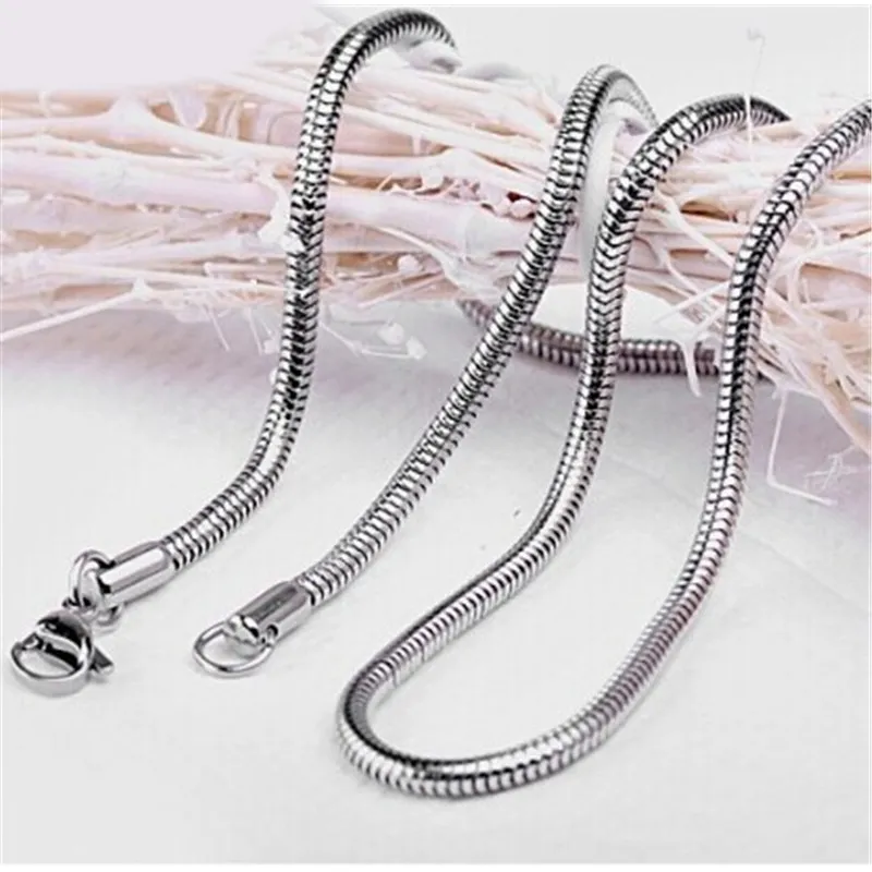 Женское ожерелье из нержавеющей стали, змеиная цепочка, ожерелья, подарки для женщин, аксессуары, модное колье, ожерелье в стиле хип-хоп, ювелирные изделия185R