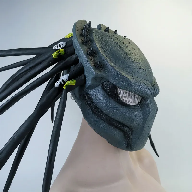Maschere feste Alien vs. Predator Cosplay Predator Maschera pratica a pieno facciale Ghost Fac 220823