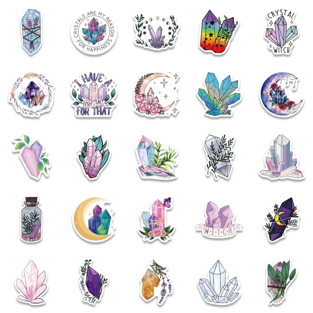 NIEUW 10/20/Graffiti -stijl Boheemian Crystal Stickers For Kids Girl Portable Bicycle Car Bagage Koelkast Cartoon vinylsticker