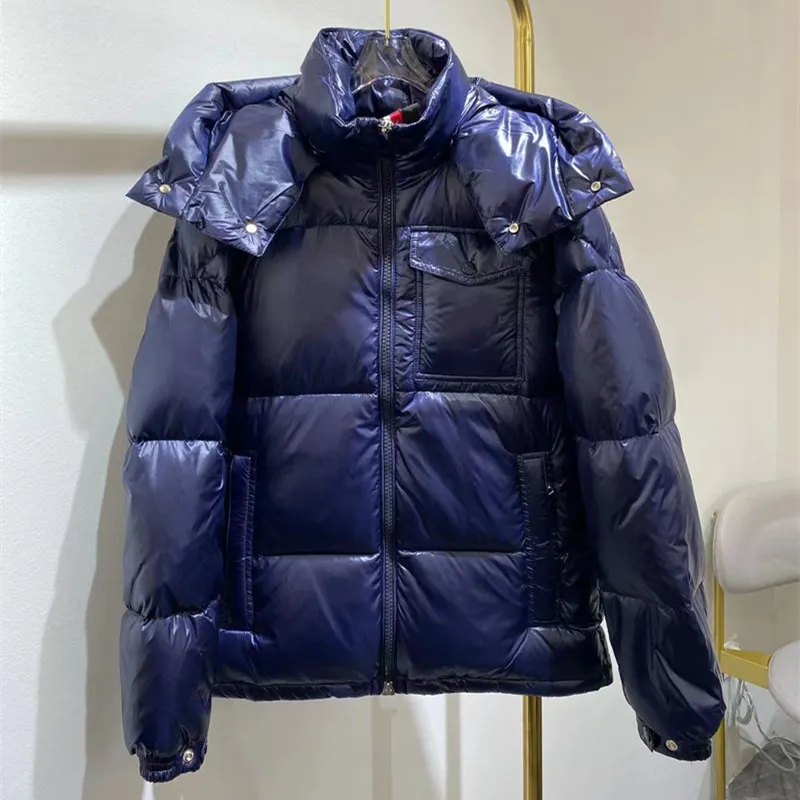 Men Down Coat Fashion Fashion 2022 Puffer Jacket Capuz Capuz Casual quente preto/azul/branco inverno 90 pato branco de pato grosso de pano grosso parkas