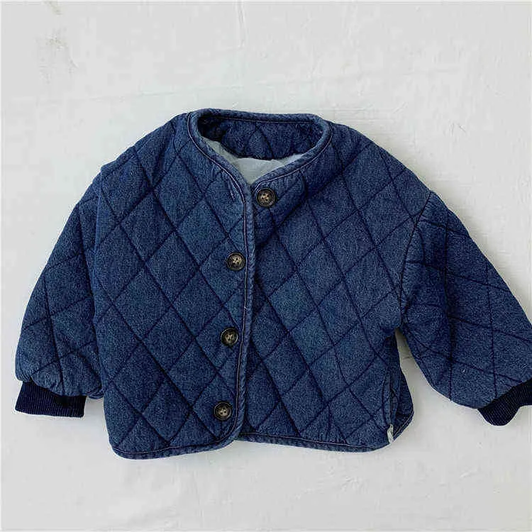 0-24M BOOD BOYS DENIM JOINDS WARD Autumn Baby Kids Jacket for Winter Outfits J220718