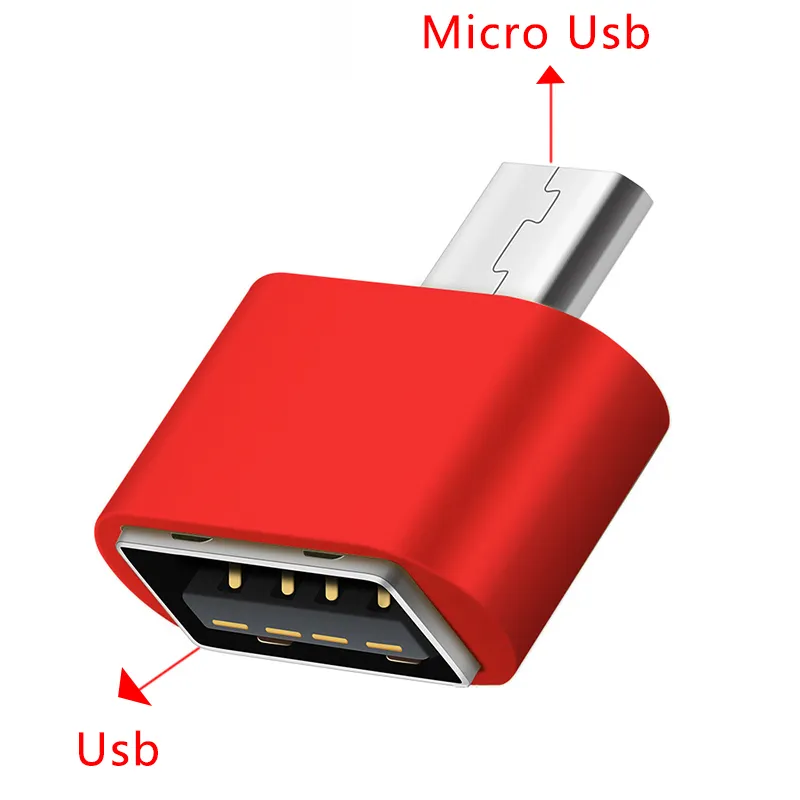 OTG Adapter Micro USB Cables OTG Cable Micro USB إلى USB لـ Samsung LG Sony Xiaomi Android هاتف لمحرك الأقراص الفلاش