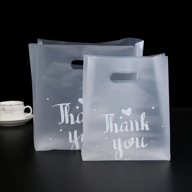 Danke Plastikgeschenk Einkaufsverpackungstaschen mit Hafenfeier Hochzeitsbevorzugungen für Gäste Dekoration 220707