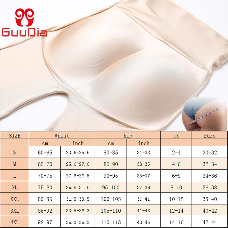 GUUDIA Vita Donna Butt Lifter Tummy Control Mutandine Vita alta Anca imbottita Panty Body Shaper Coscia più sottile Shapewear Panty Brie 220702