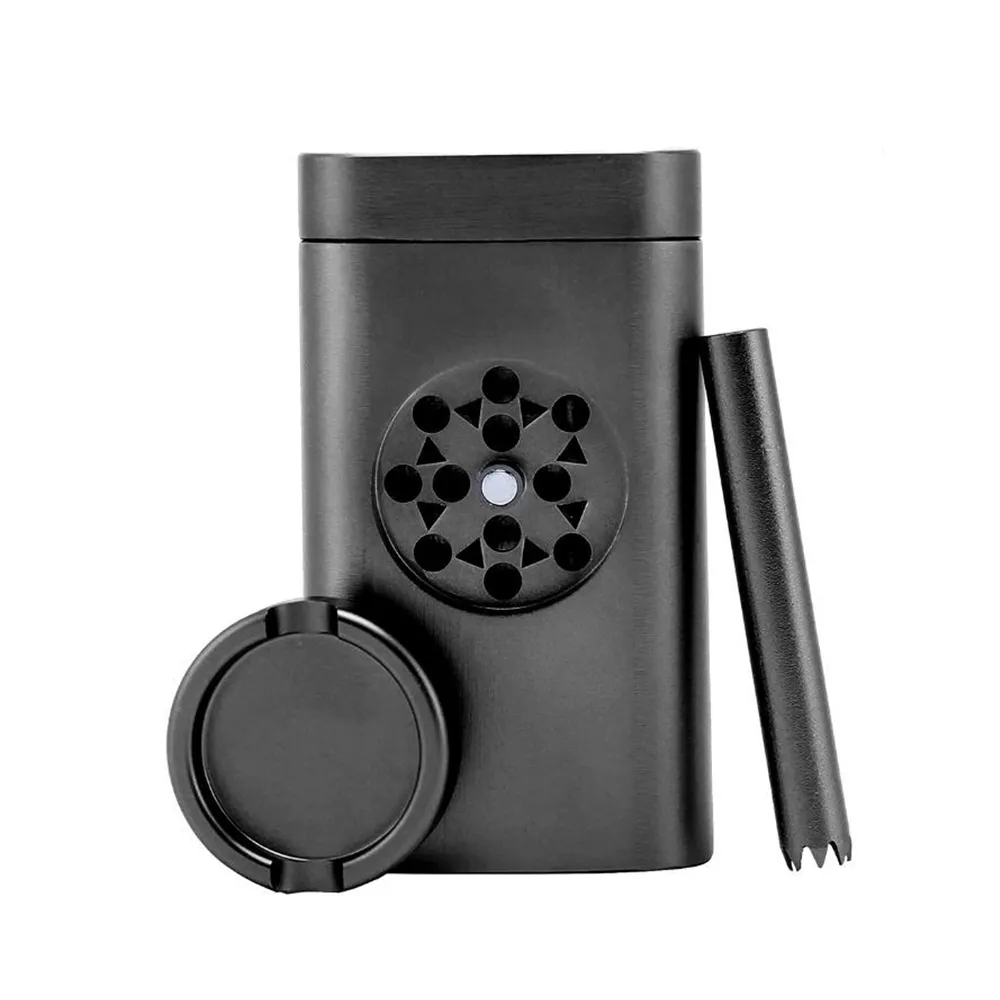 Set di smerigliatrice pipa da fumo in metallo magnetico con portasigarette Conservazione del tabacco Portatile 4 funzioni Strumento pratico Accessori fumatori