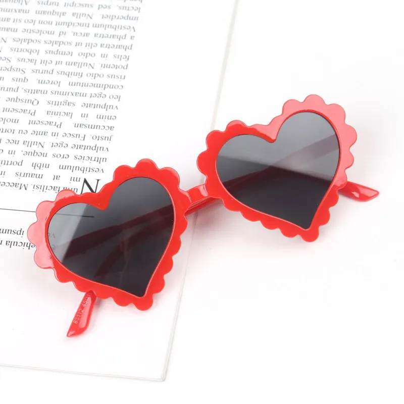 Heart Kids Sunglasses Girls Sun Glasses Baby Children Orange Red Shades Fashion Products Trends 220705