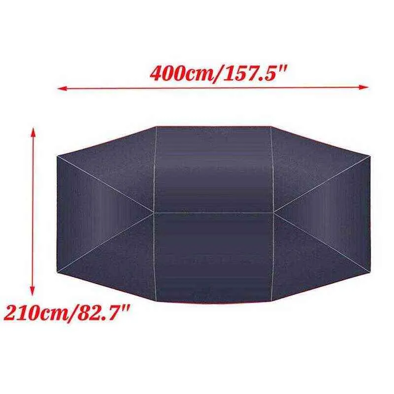 4 x 2,1 m Bil värmeisolerande presenning täcka solskugga skydd paraply oxford tyg anti-uv vikbara auto tält tillbehör w220317