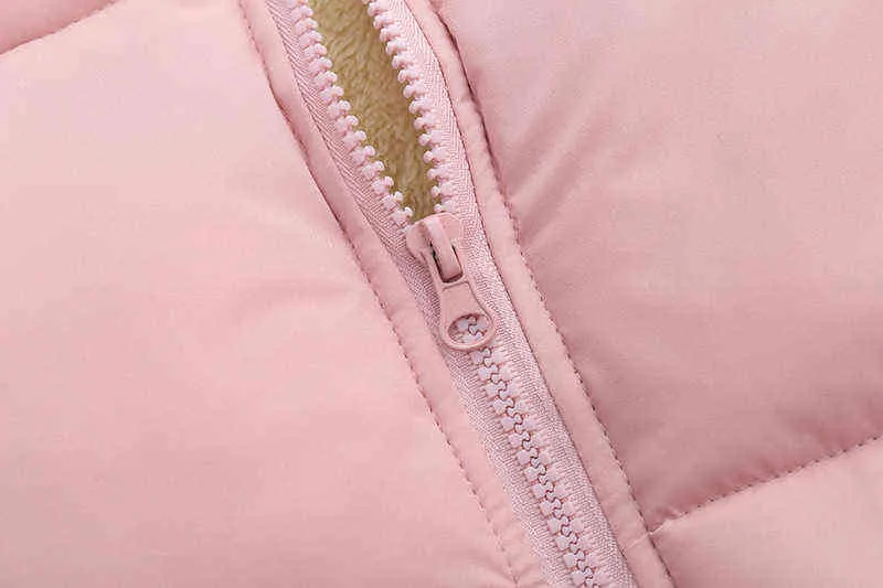 Baby Girls Coat chłopcy zima 2022 nowe bawełniane płaszcze solidne z kapturem z kapturem płaszcz dla dzieci płaszcza dziewczynka snowsuit j220718