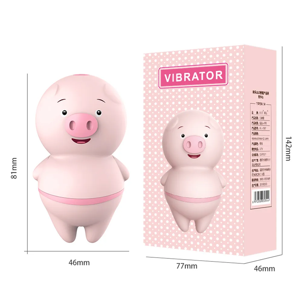Cute Pink Pig Tongue Vibrator Licking sexy Toy for Women 10 Mode Clitoris Nipple Massage Vagina Balls Adult Erotic Toys