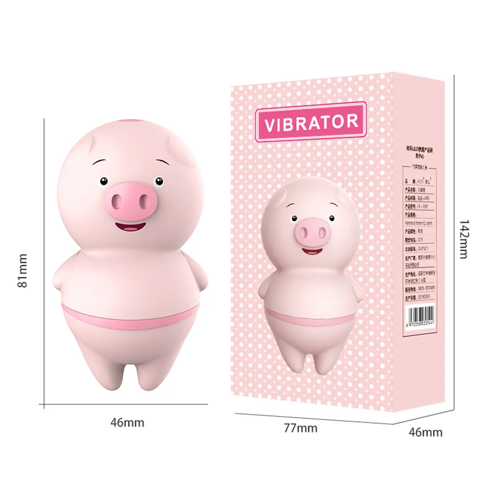 Vibromasseur langue de cochon rose mignon, jouet sexy pour femmes, 10 modes, Massage du Clitoris et du mamelon, balles vaginales, jouets érotiques pour adultes