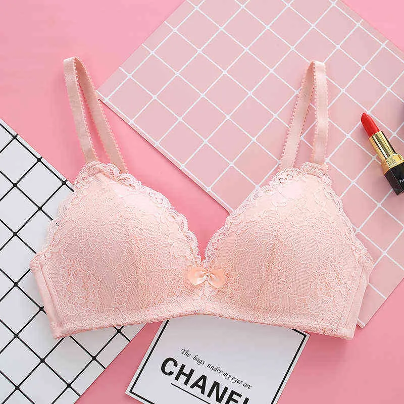 Donne Multi Color Sexy Underwear Bras senza cuciture sottili Push Up Lingerie Brasserie Wireless Brasserie ABC Cup Coppa grande Bralette Girl Fashion L220726