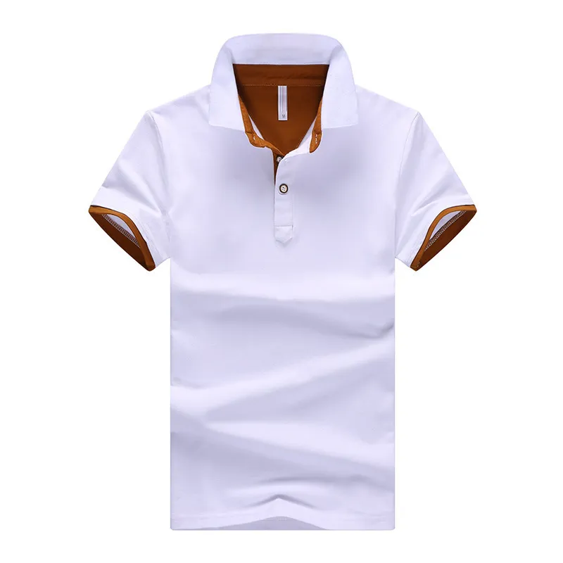 Hombres Polos Camisas de manga corta Transpirable Hombre Algodón Camiseta Marca Jerseys Verano Turn Down Mens Sportswear Polo Tops Plus Tamaño 220615