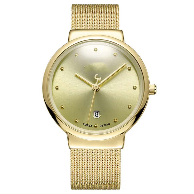 Panie Watch Rose Gold Srebrna Bransoletka dla kobiet zegarek kwarcowa sukienka kwarcowa Watch228l
