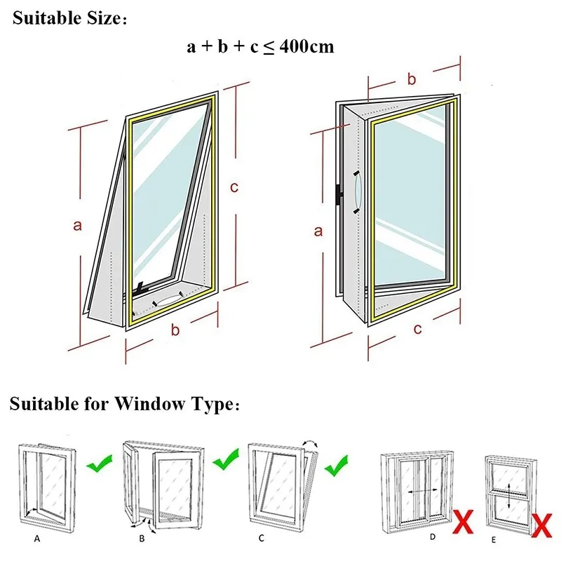 AirLock Window Seal for Portable Air Conditioner,400 Cm Flexible Cloth ing Plate with With Zip and Adhesive Fast 220427