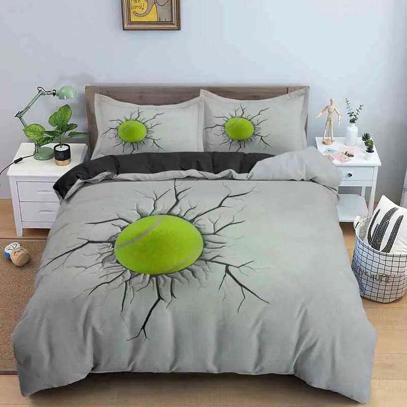 Basketball Style Bedding Set for Bedroom Soft Bedspreads Home Dector Comefortable Duvet Cover Quality Quilt and Pillowcase