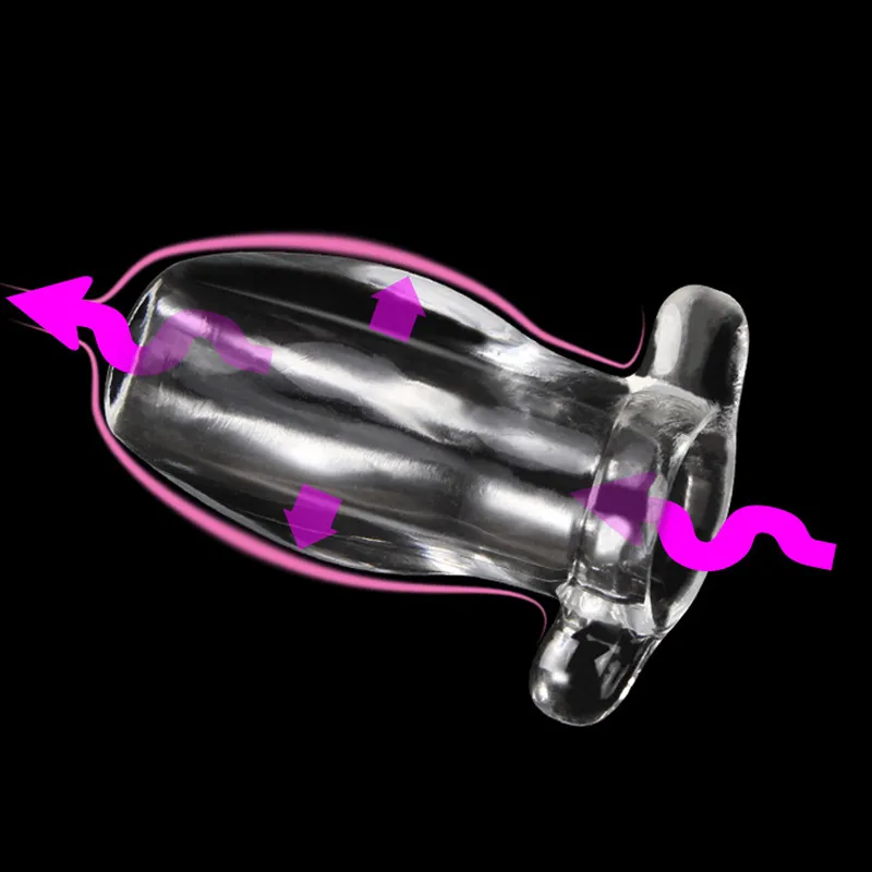 マッサージソフトアヌスホローアナルプラグエクステンダー拡張器enemas肛門膣のマスターベーションバットプラグとトンネルゲイ男性用のセックスおもちゃとトンネル