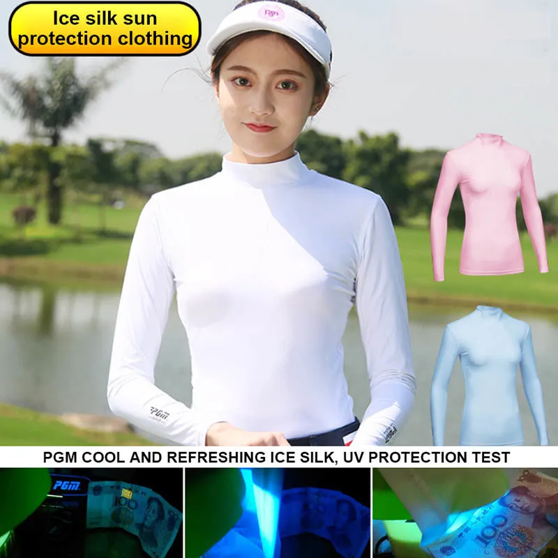 Camisa de golf Ropa de verano Camisetas Ropa anti UV Ropa de mujer Camisa de protección solar de seda de hielo Camisas casuales transpirables ultrafinas 220623