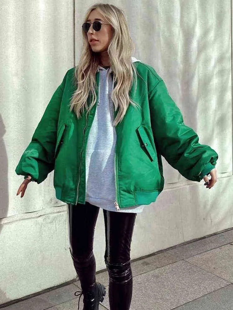 Winter Loose Unisex Parka 2022 Fashion Women Green Oversized Solid Jackets Female Vintage Warm Outerwear Girls Chic L220725
