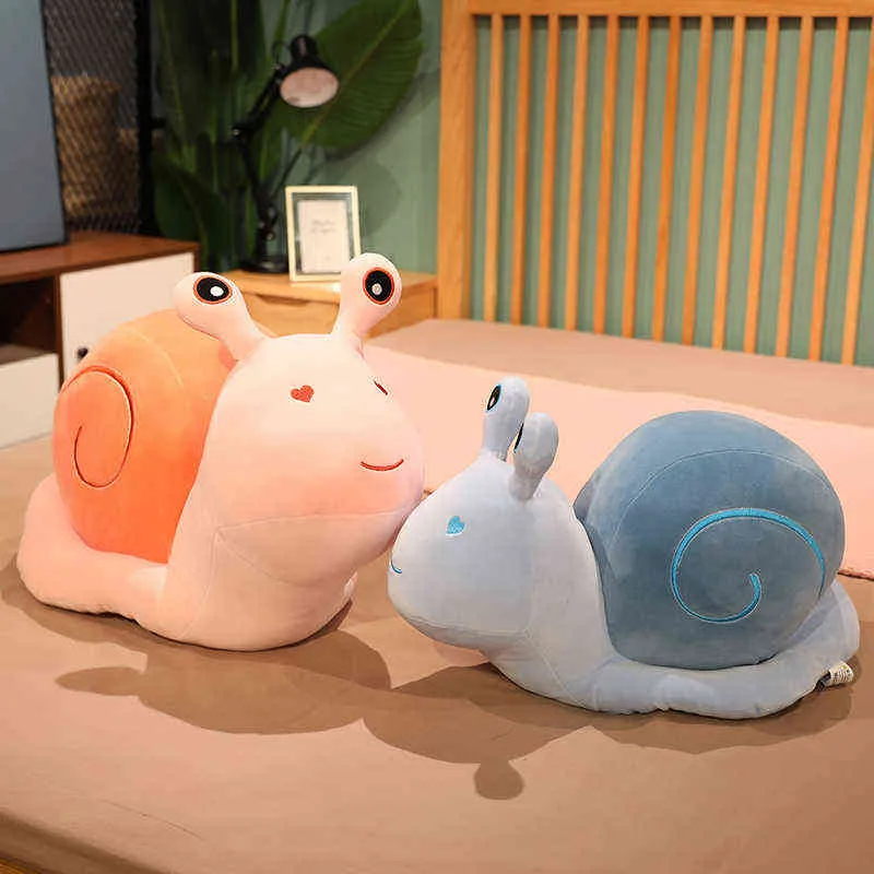 Pc CmCm Colorful Snails Cuddles Cartoon Snail Soft Baby Cuddle Doll Cushion Children Toys Birthday Xmas Gift J220704