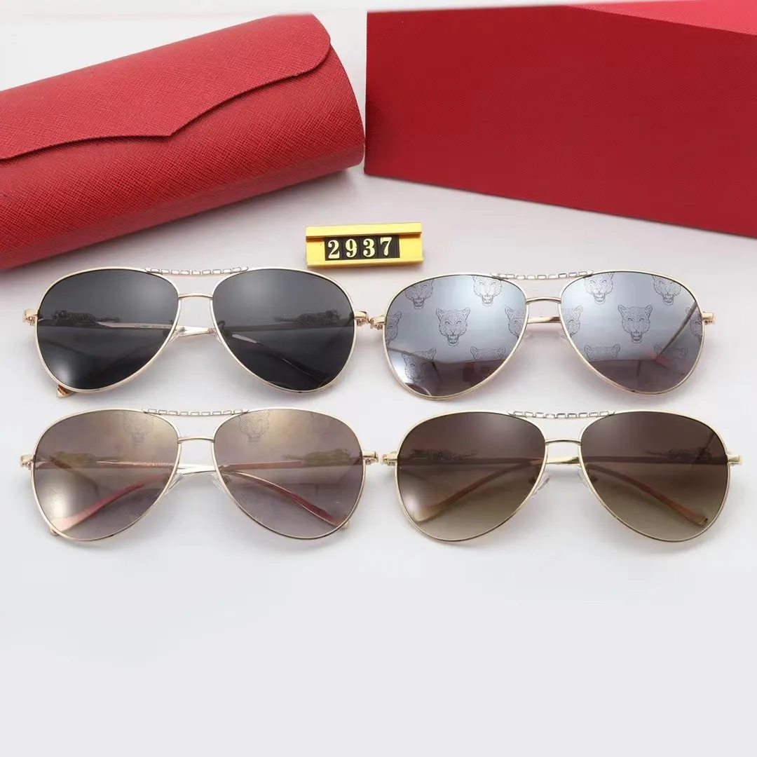 2022 Quality Metal Frame Men Sunglasses Women Driving Cool Aviation Fashion Star Sun Glasses Male Eyewear Female UV400 Oculos232B