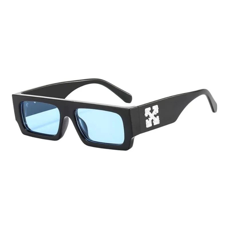 Okulary przeciwsłoneczne Modna prostokąt dla kobiet mężczyzn projektantka okularów przeciwsłonecznych Hiphop Uv400 Shades Eyewear Ins218p