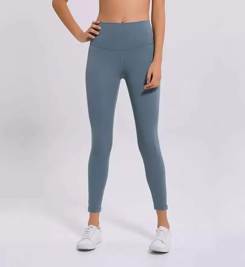 Kvinnors leggings 22s h￶fter gym b￤r kvinnor yoga justera byxor naken h￶g midja l￶pning fitness sport tight tr￤ning byxor m9bd# dfgdg