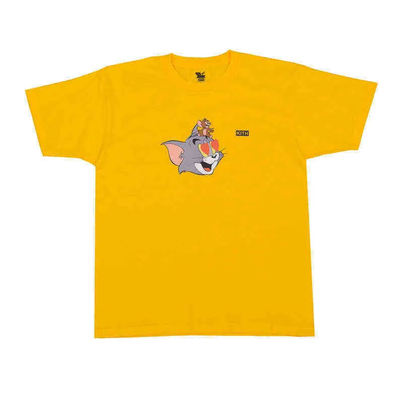 Kith Tom en Jerry Cartoon Printing T-shirt Korte mouwen Losse tee voor man Vrouwen paar kleding 07 t Shirts Men T-shirt Fashion Q5