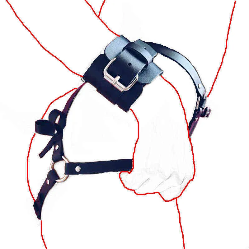 NXY SMボンデージ新しい女性パンクレザーパンティベルトアームバインダー拘束手錠ウエストカフスセックスロールコスプレカップルアダルトゲーム220423
