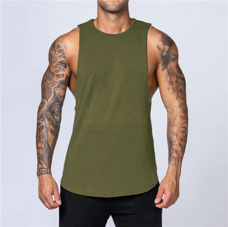 Custom high quality mens gym tank top