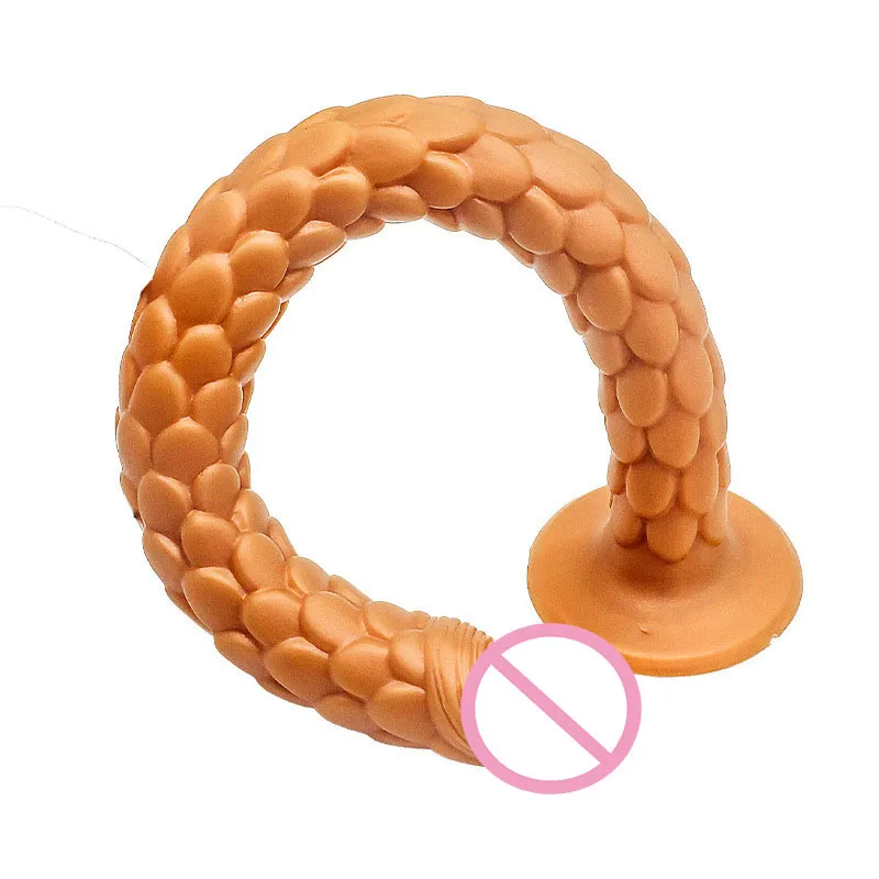 Yeni Trend Anal Fiş Snake Dildo Yetişkin Oyuncaklar Kadınlar İçin Erkek Çiftler Stimülasyon Prostat Masajı Süper Uzun Buttplug 18