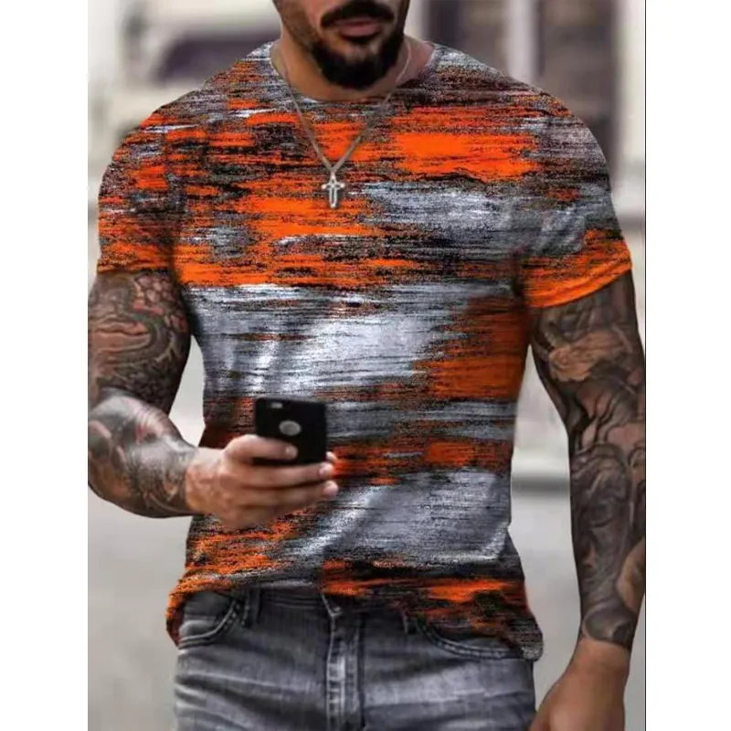 T-shirt surdimensionné hommes été mode Cool t-shirt pour hommes vêtements décontracté Harajuku coeur rouge Poker impression 3D hommes t-shirt haut 220526