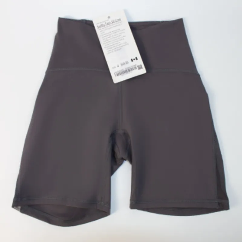 LU-088 SIE WOLLEN Yoga-Shorts für Damen mit hoher Taille, schmale Passform, Po-Lift, Fitnessstudio, Laufen, schnell trocknend, atmungsaktiv, hochelastisch, Leggings, Damen-Oberteil