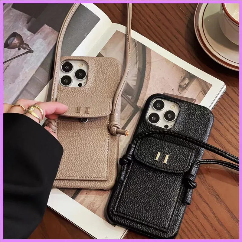 Dames Mode Telefoon Case Designer voor iPhone Cases Nieuwe ketting Handtas Cased Card Pocket voor iPhone 7 8 Plus X XS XR 11 12 13 Pro Max5361723