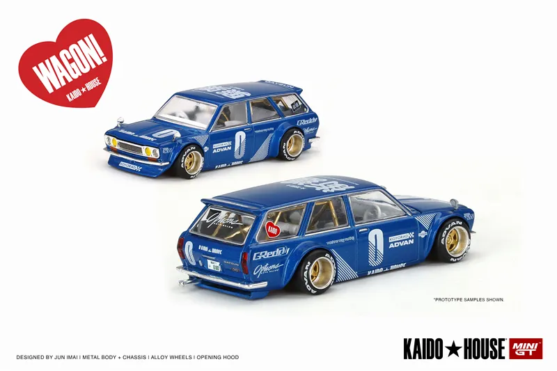 Kaido House x Mini GT Datsun Kaido 510 Wagon Lhd Diecast Model Car 220707