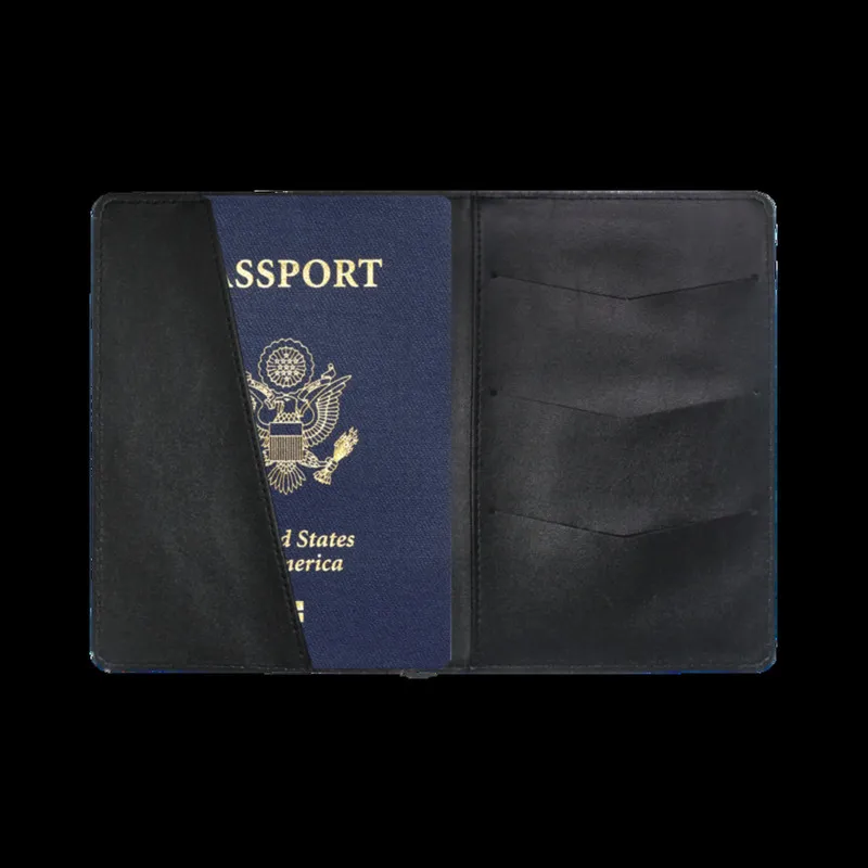Immagine personalizzata Cover Moda Donna Uomo Portafoglio da viaggio in vera pelle Custodia di alta qualità passaporti 220711