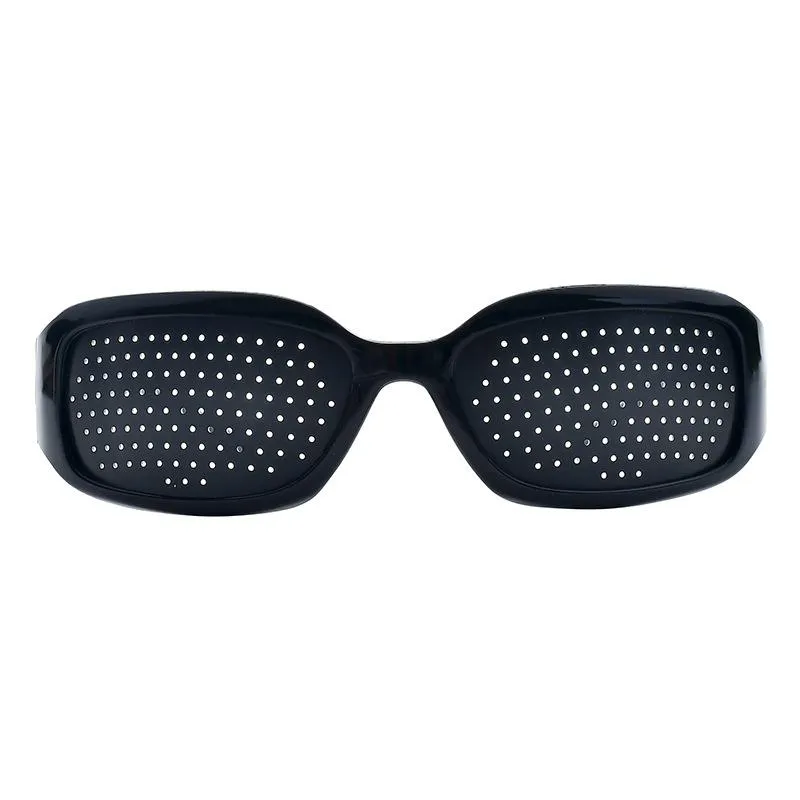 Óculos de sol Vision Cuidado Pin Hole Men Mulheres Anti-myopia Pinhole Exercício Olhos Melhorar a visão da visão natural Gogglessunglas301b
