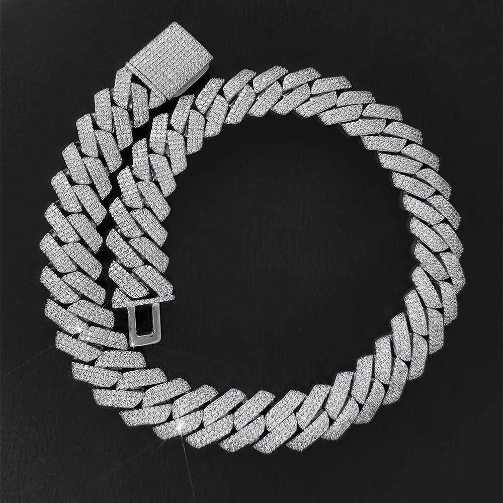 20 mm 16-24 inch bling chains Gold Ploated Bling Cz stenen ketting ketting armband sieraden voor mannen punk sieraden zware ketens3056