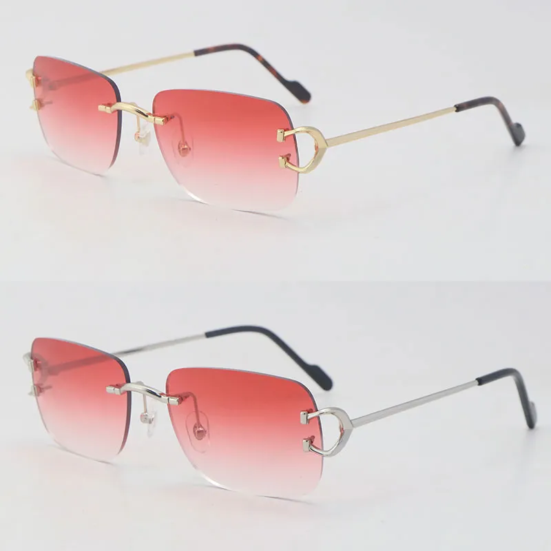 Новый дизайнер C Украшение металлические солнцезащитные очки для квадратных очков для женских солнечных очков пары туфли сумки 0344o 001 рама 18K золото 205L