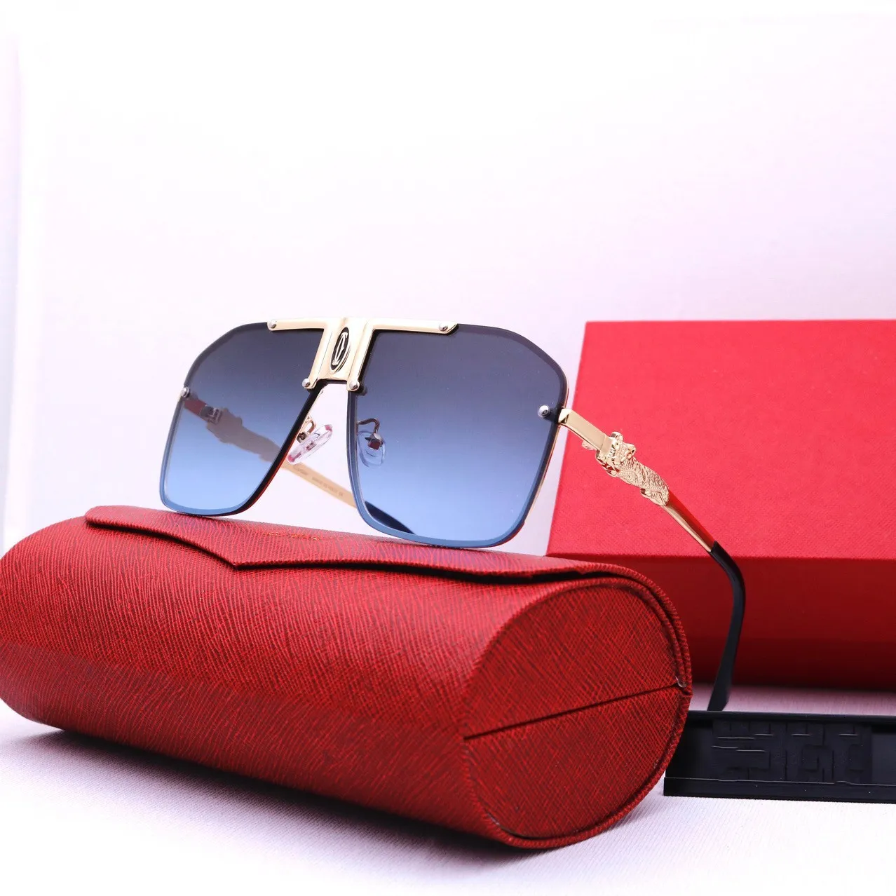 Sonnenbrille Luxusmarke Designerbrille Braun Schwarz Klassische Mode Herren Damen Sonnenbrille Brillenzubehör Qualitätsverpackung W325m