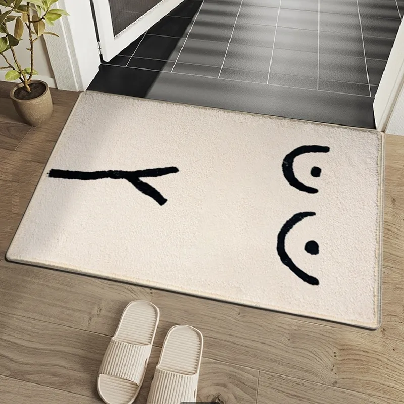 Icke-halkbadmatta absorberande mattor abstrakt konstmatta fluffiga badrumsdörrmattor toalettfot kök matta alfombra de bano 220511