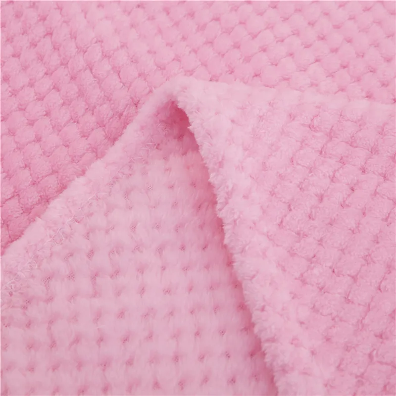 Mjuk varm flanellfilt för sängar Solid Pink Blue Coral Fleece Mink Throw SOFA Cover Bedste -Bread Fluffy Plaid Filtar 220527