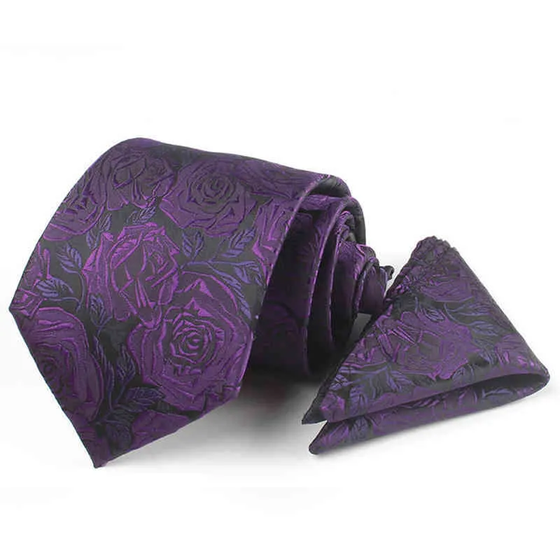 Modefickor för män affärsdräkt män slips set formell brun näsduk cravat bröllop fest slips2970