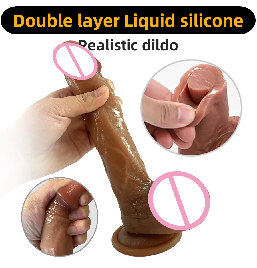 sexytoy Femme Realistic Makeup Dildo Quality Silicone Penis sexy Toys for Women Strapon Lesbian Vagina Orgasm Masturbation