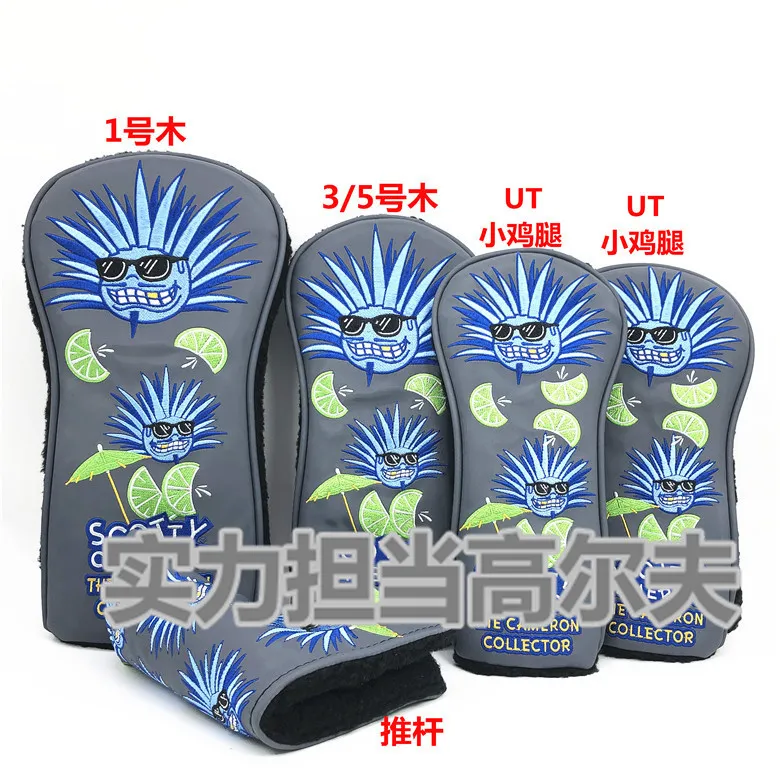 Thick Lining Lemon Golf Club Cover Set Putter Headcover for Women Golf Wood Clubs Head Covers 1 3 5 220629