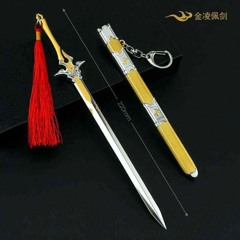 Mo Dao Zu Shi Anime Épée Arme Porte-clés Cosplay Wei Wuxian Lan Wangji Grand Maître de la Culture Démoniaque Chen QingLing Porte-clés G220421