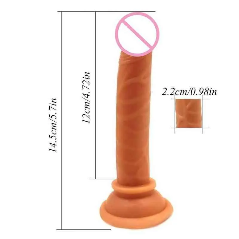 Nxy Dildos Suction Mini Walking Volume Small Penis Anal Plug Wearing Pdd Female Masturbation 0316