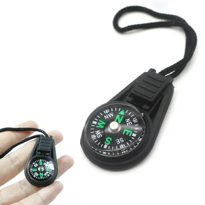 Открытые гаджеты Mini Compass Survival Kit с Keychain для отдыха на открытом воздухе Пешие прогулки Охотничьи рюкзаки