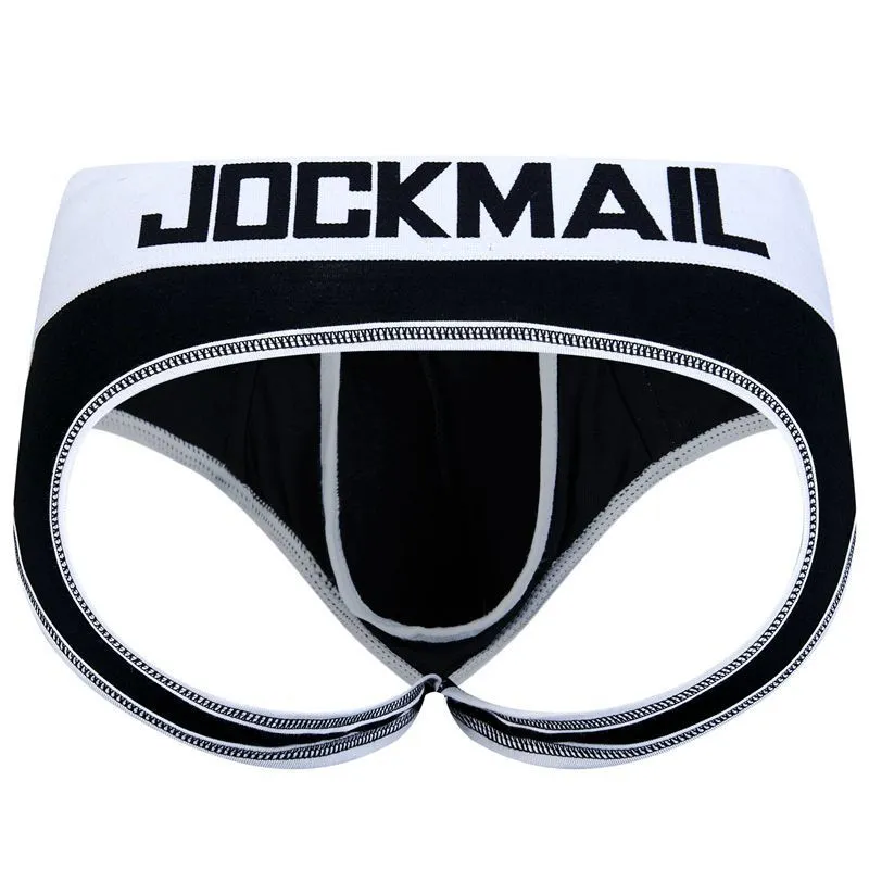 2 pçs cuecas masculinas sexy tanga cueca jockstrap sem costas algodão jock strap homme slip erótico cordão masculino cueca gay penis bolsa 220328